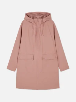 Jacken Und Mäntel|Primark Gummierter Regenmantel Mit Kapuze Rosa