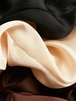 Haarschmuck|Primark Haargummis Aus Satin, 3er-Pack Braun