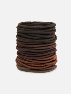 Haarschmuck|Primark Haargummis, 60er-Pack Braun
