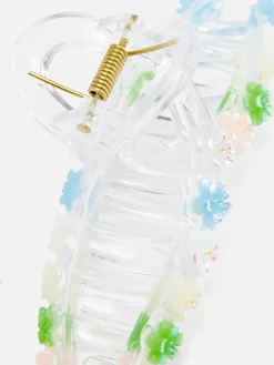 Haarschmuck|Primark Haarklammer Mit Blumendetail In Twist-Optik Transparent