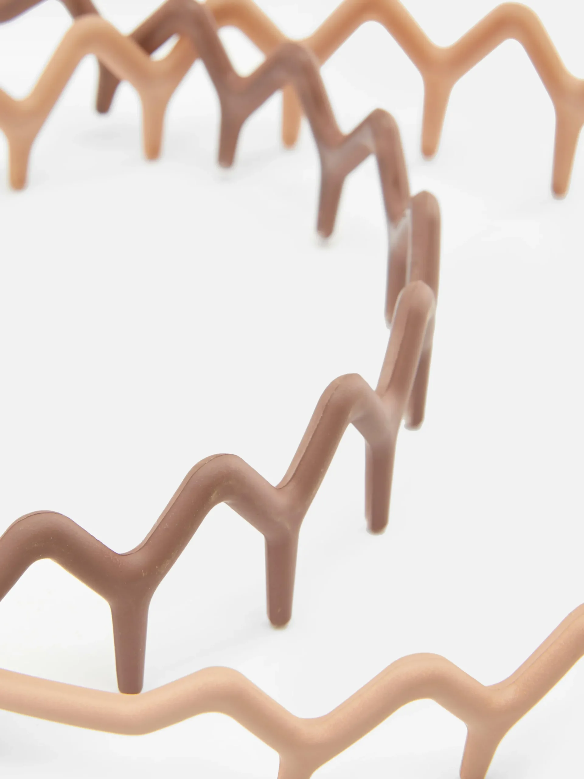 Haarschmuck|Primark Haarreife Mit Zickzack-Design, 2er-Pack Naturfarben