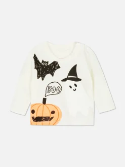 Halloween-Kostüme Für Kinder|Halloween Alle|Primark „Halloween“ Langärmeliges T-Shirt Weiß