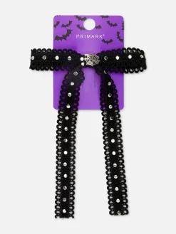 Halloween-Accessoires|Halloween Alle|Primark Halloween-Haarspange Mit Spitzenschleife Schwarz