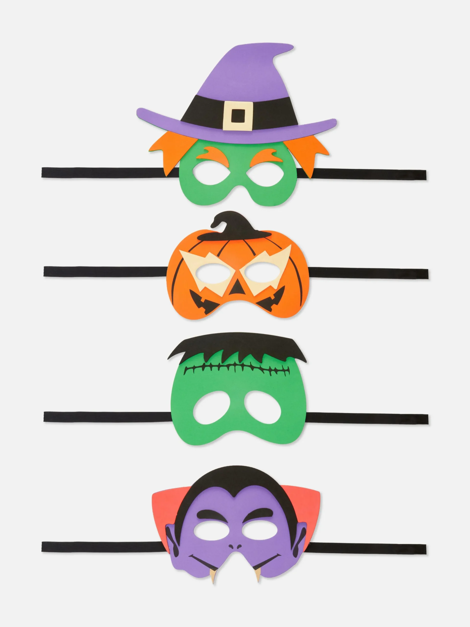 Halloween-Kostüme Für Kinder|Halloween Alle|Primark Halloween-Masken-Set, 4er-Pack Multi