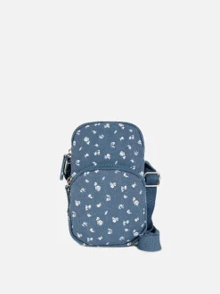 Taschen Und Portemonnaies|Primark Handytasche Mit Blumenmuster Blau