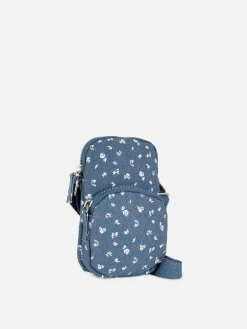Taschen Und Portemonnaies|Primark Handytasche Mit Blumenmuster Blau