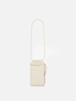 Taschen Und Portemonnaies|Primark Handytasche Mit Reißverschluss Und Chevron-Muster Ecrufarben