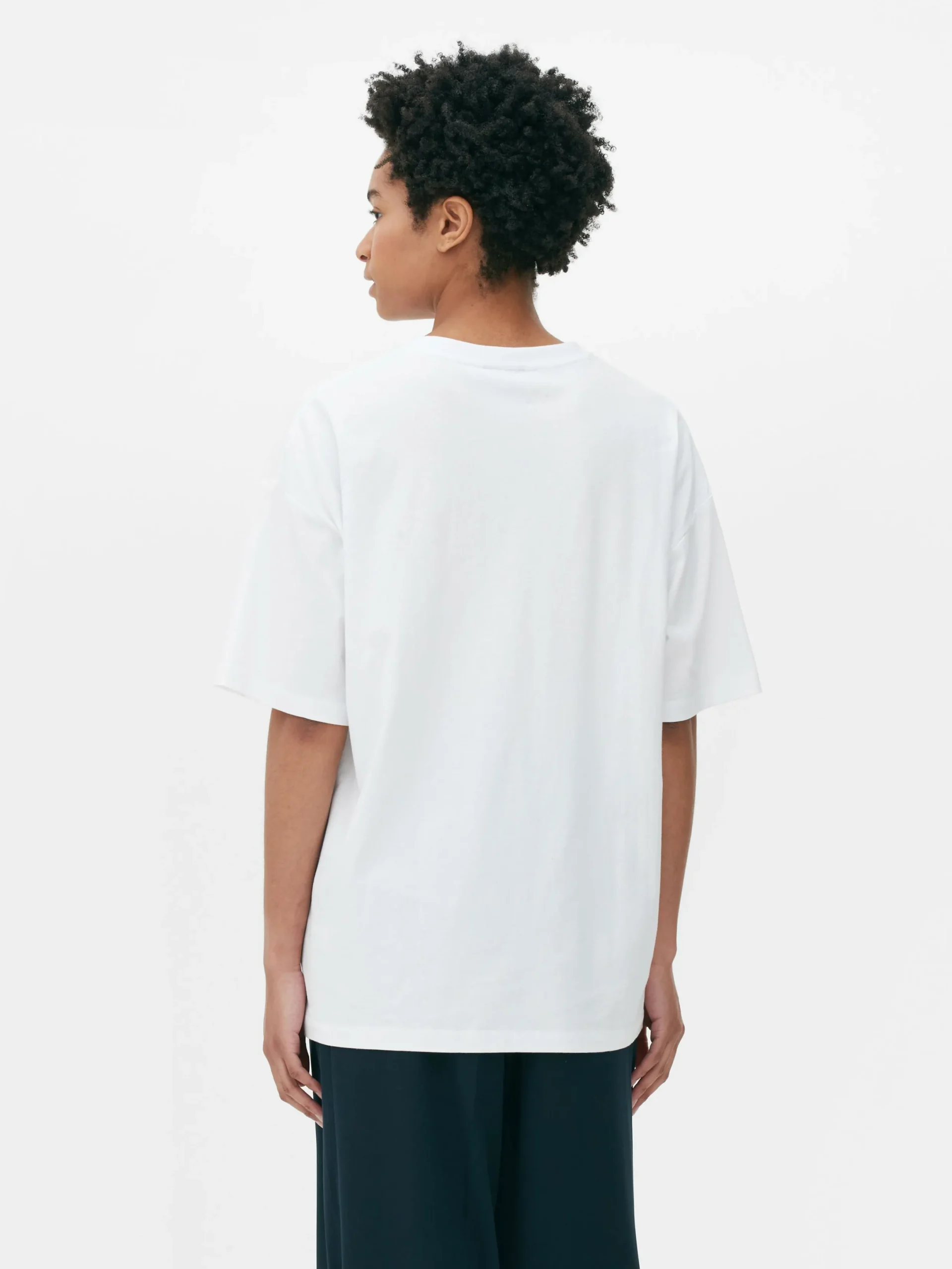 Tops Und T-Shirts|Primark „Harvard“ T-Shirt Im Oversized-Look Weiß