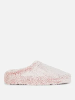 Hausschuhe|Primark Hausschuhe Aus Kunstfell Rosa