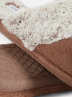 Hausschuhe|Hausschuhe|Primark Hausschuhe In Wildleder-Optik Braun