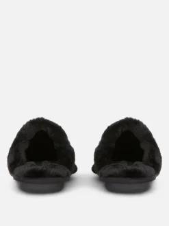 Loungewear|Hausschuhe|Primark Hausschuhe In Wildleder-Optik Schwarz