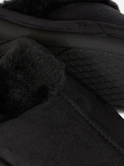 Loungewear|Hausschuhe|Primark Hausschuhe In Wildleder-Optik Schwarz