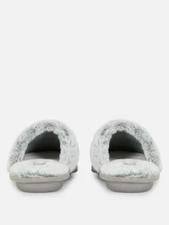 Hausschuhe|Hausschuhe|Primark Hausschuhe In Wildleder-Optik Hellgrau