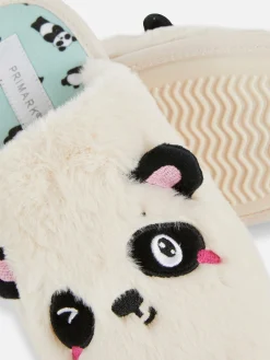 Hausschuhe|Primark Hausschuhe Mit 3D-Panda-Motiv Sandfarben