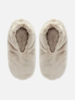 Socken|Primark Haussocken Aus Kunstfell Mokkafarben