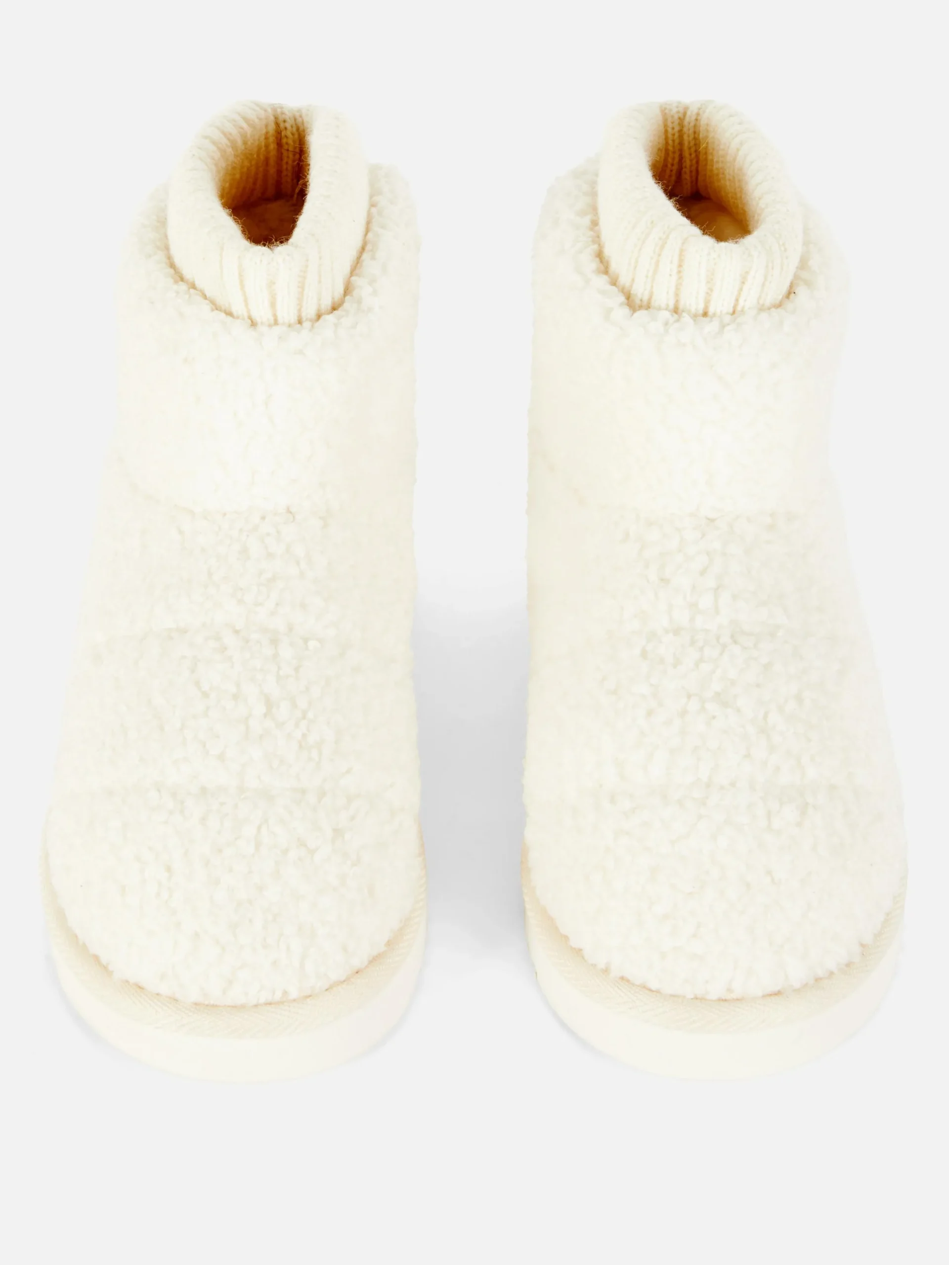 Hausschuhe|Primark Hausstiefel Aus Borg Weiß