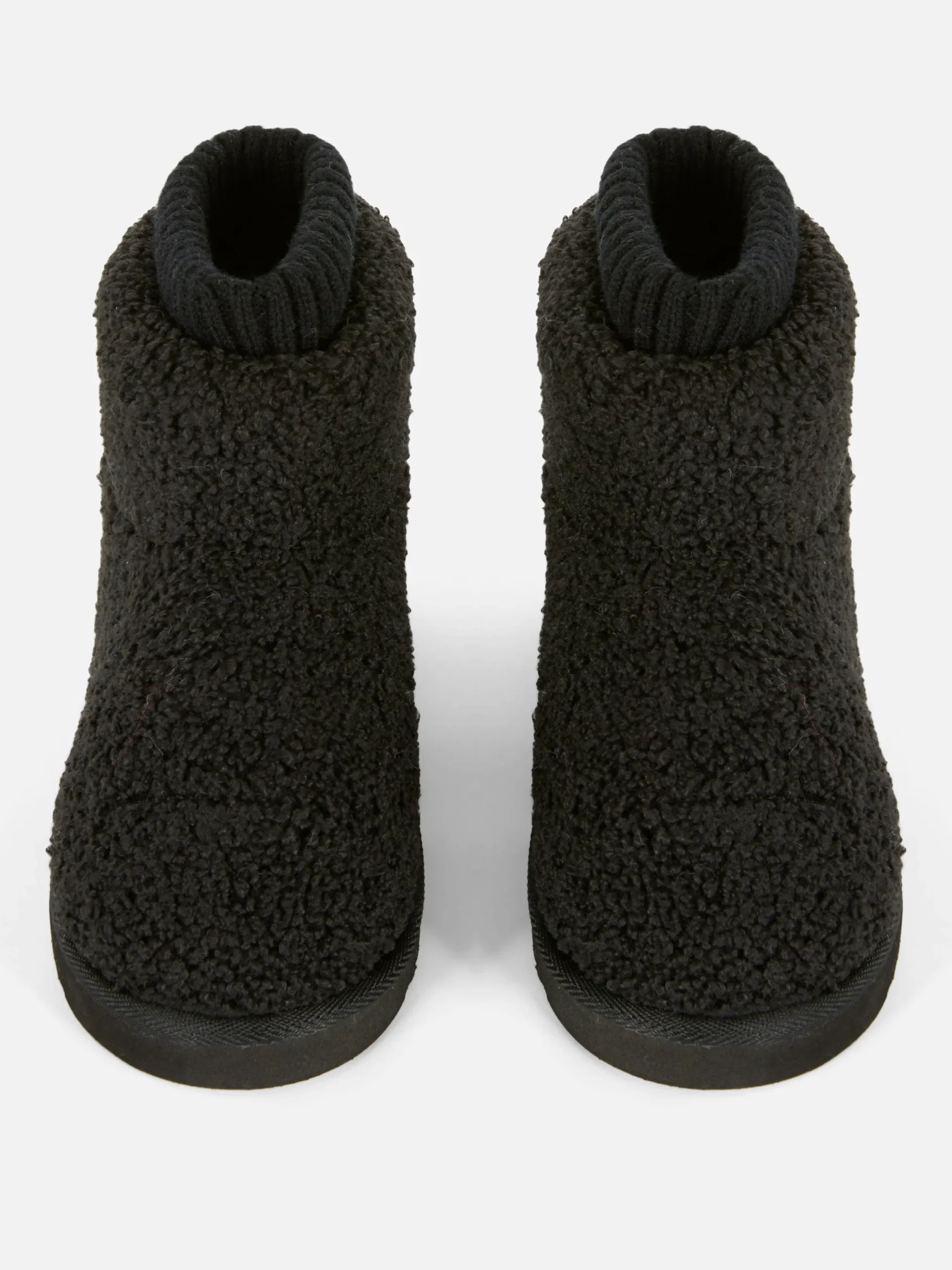 Hausschuhe|Primark Hausstiefel Aus Borg Schwarz