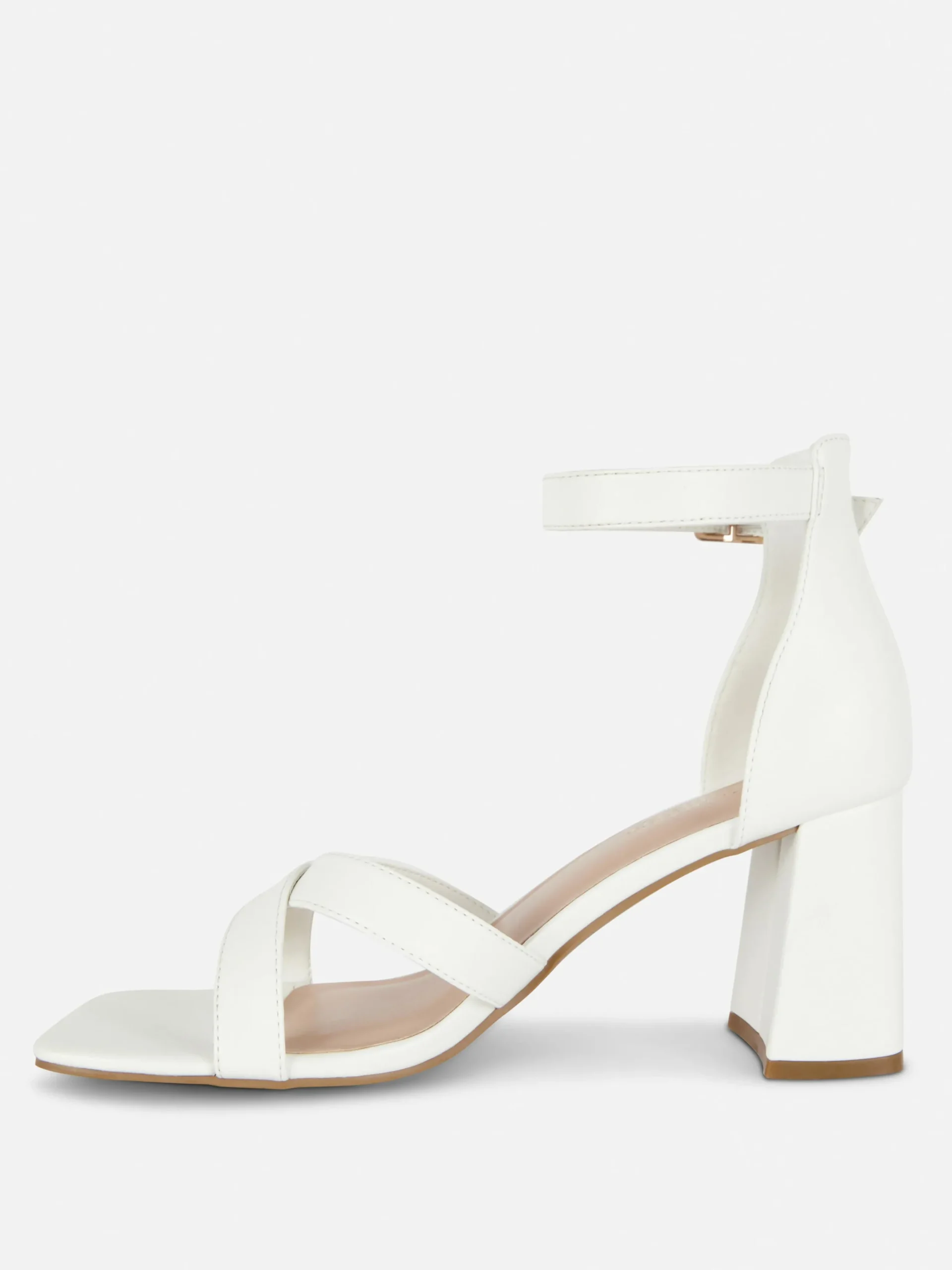 Heels|Primark Heels Mit überkreuztem Riemchen, Weite Passform Weiß