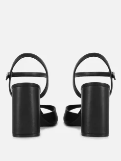Heels|Primark Heels Mit Riemchen In Weiter Passform Schwarz