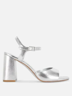 Heels|Primark Heels Mit Riemchen In Weiter Passform Silber