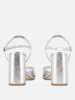 Heels|Primark Heels Mit Riemchen In Weiter Passform Silber