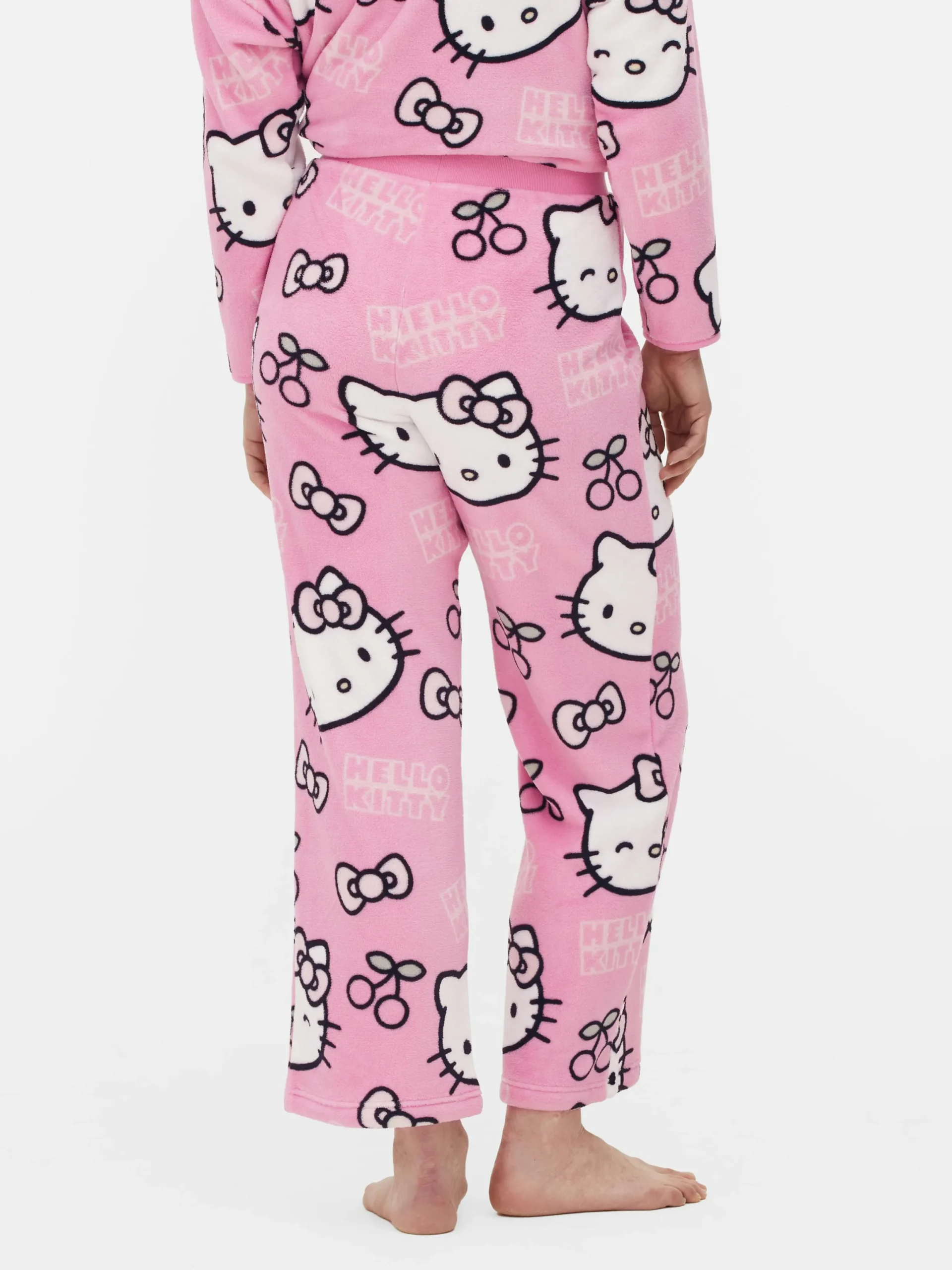 Schlafanzughosen|Primark „Hello Kitty“ Fleece-Schlafanzughose Zum 50. Jubiläum Rosa