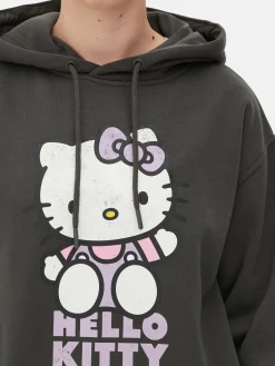 Hoodies Und Sweatshirts|Primark „Hello Kitty“ Hoodie Mit Charakter-Print Anthrazitfarben