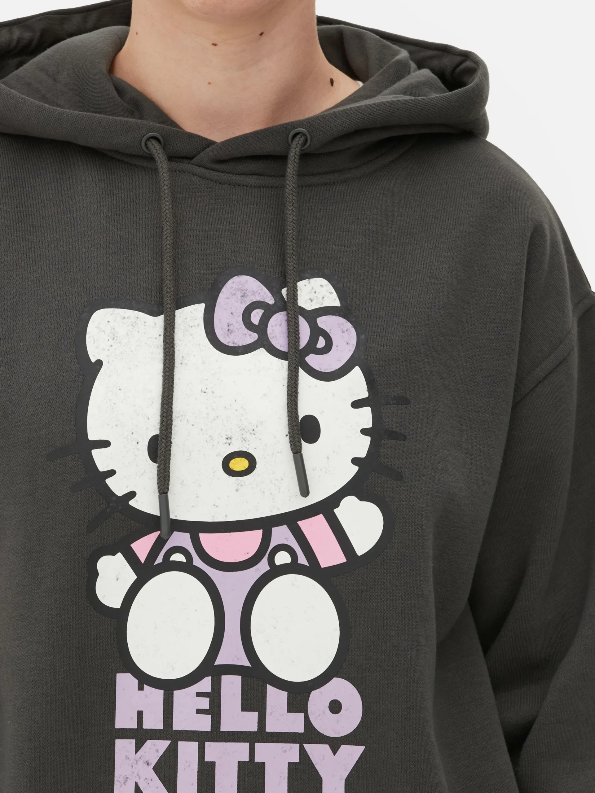 Hoodies Und Sweatshirts|Primark „Hello Kitty“ Hoodie Mit Charakter-Print Anthrazitfarben