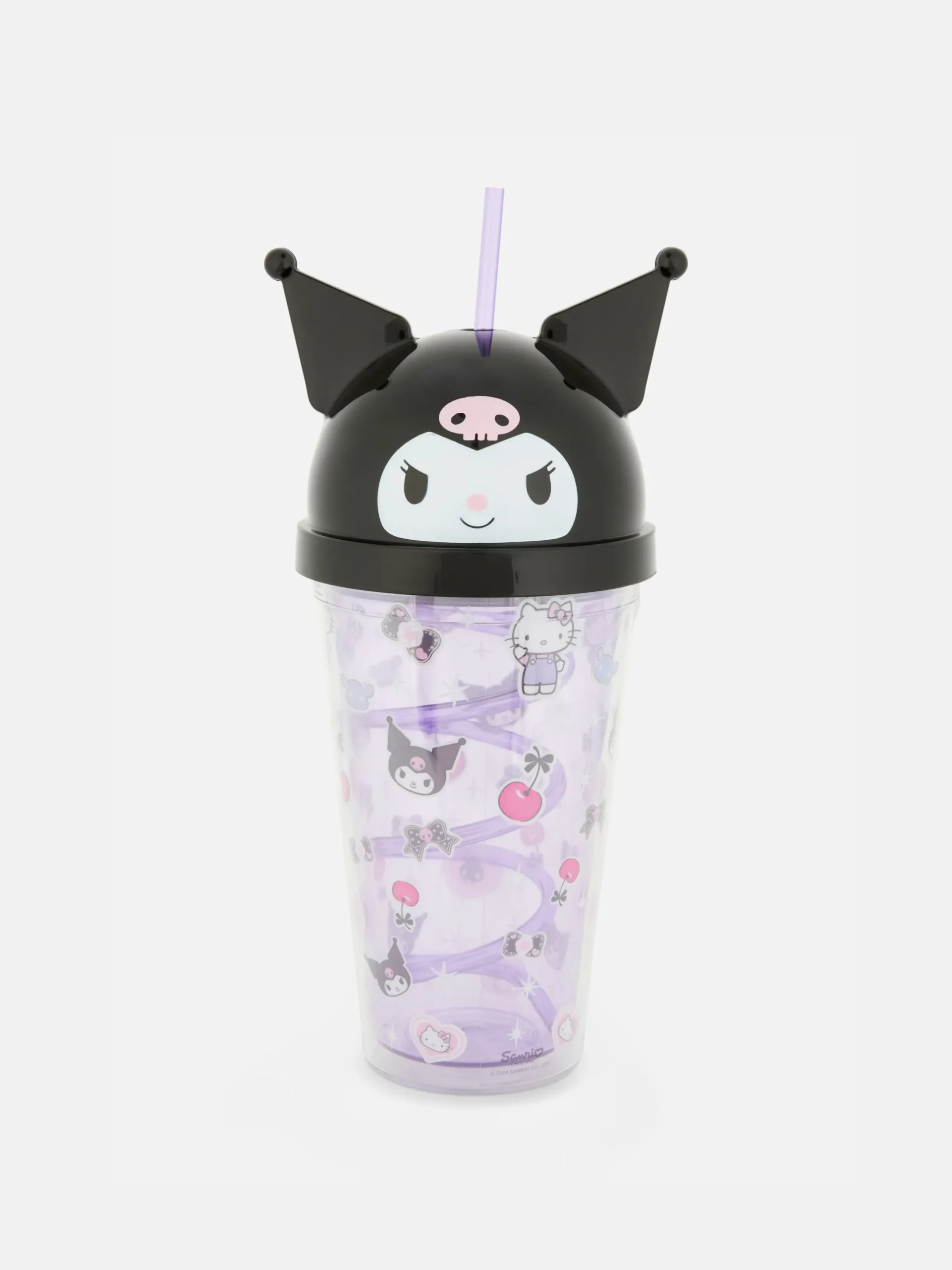 Tassen Und Becher|Primark „Hello Kitty Kuromi“ Becher Mit Trinkhalm Violett