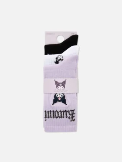 Socken|Primark „Hello Kitty Kuromi“ Crew-Socken, 2er-Pack Violett