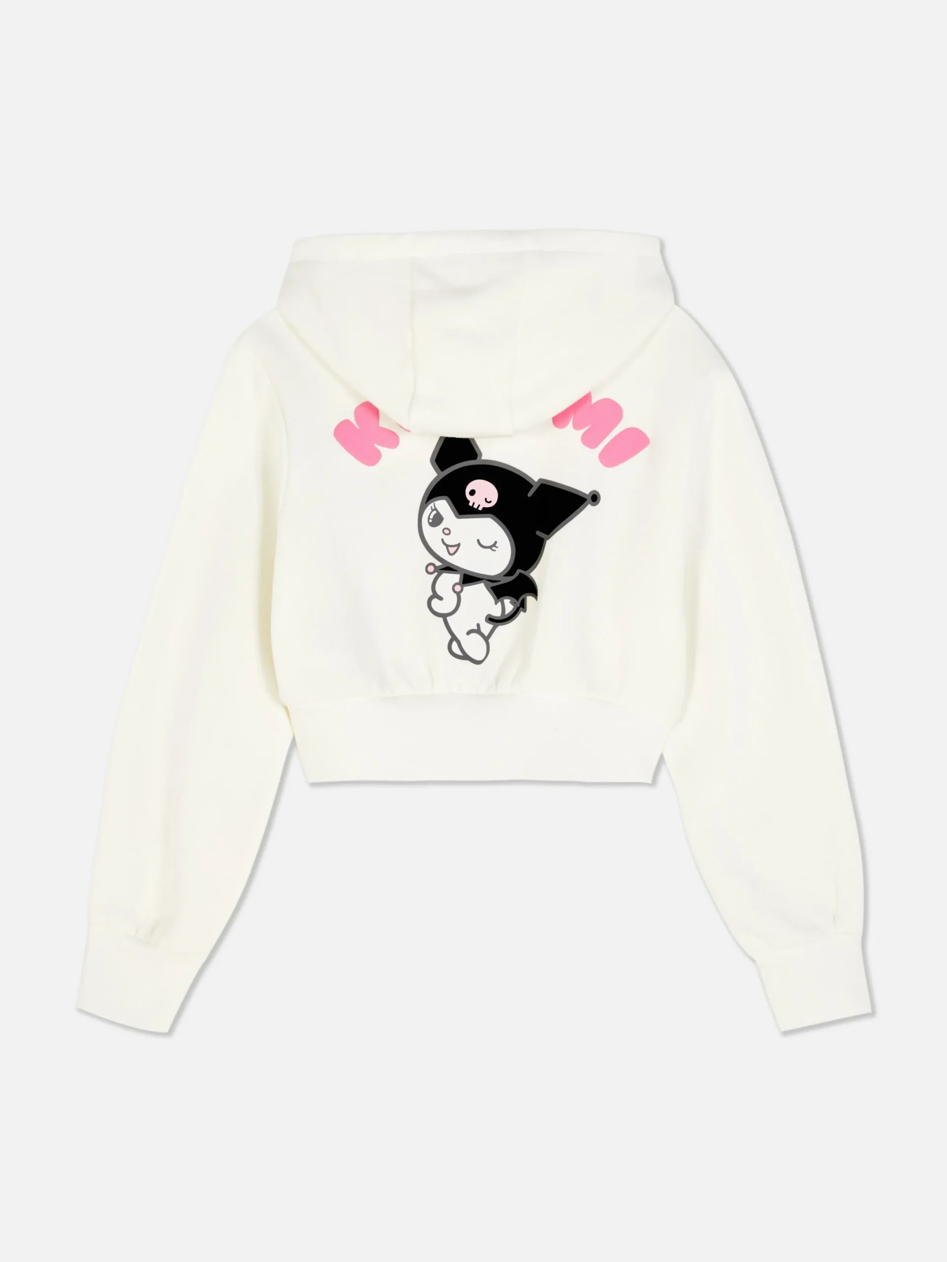 Hoodies Und Sweatshirts|Primark „Hello Kitty Kuromi“ Hoodie Mit Reißverschluss Weiß