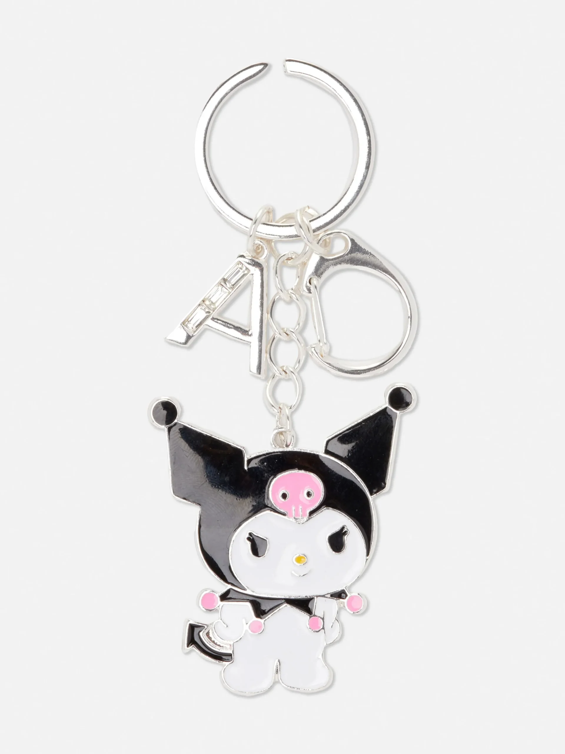 Schmuck|Primark „Hello Kitty Kuromi“ Schlüsselanhänger Mit Initiale Schwarz