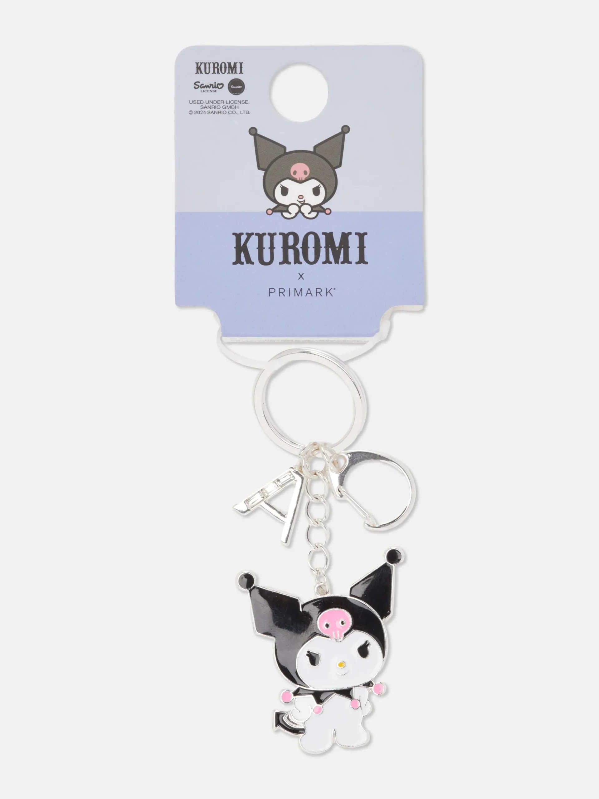 Schmuck|Primark „Hello Kitty Kuromi“ Schlüsselanhänger Mit Initiale Schwarz