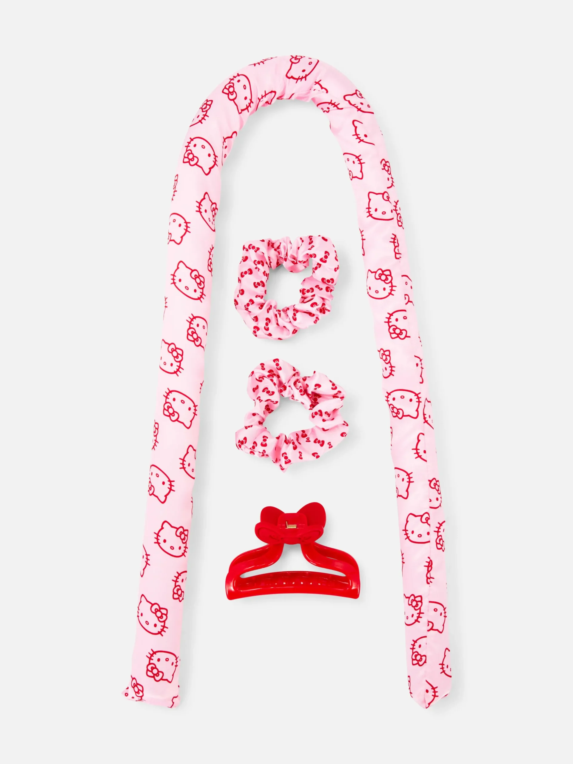 Hairstyling|Primark „Hello Kitty“ Lockenwickler-Set Ohne Hitze Rosa