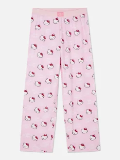 Schlafanzughosen|Primark „Hello Kitty“ Schlafanzughose Mit Weitem Beinschnitt Rosa