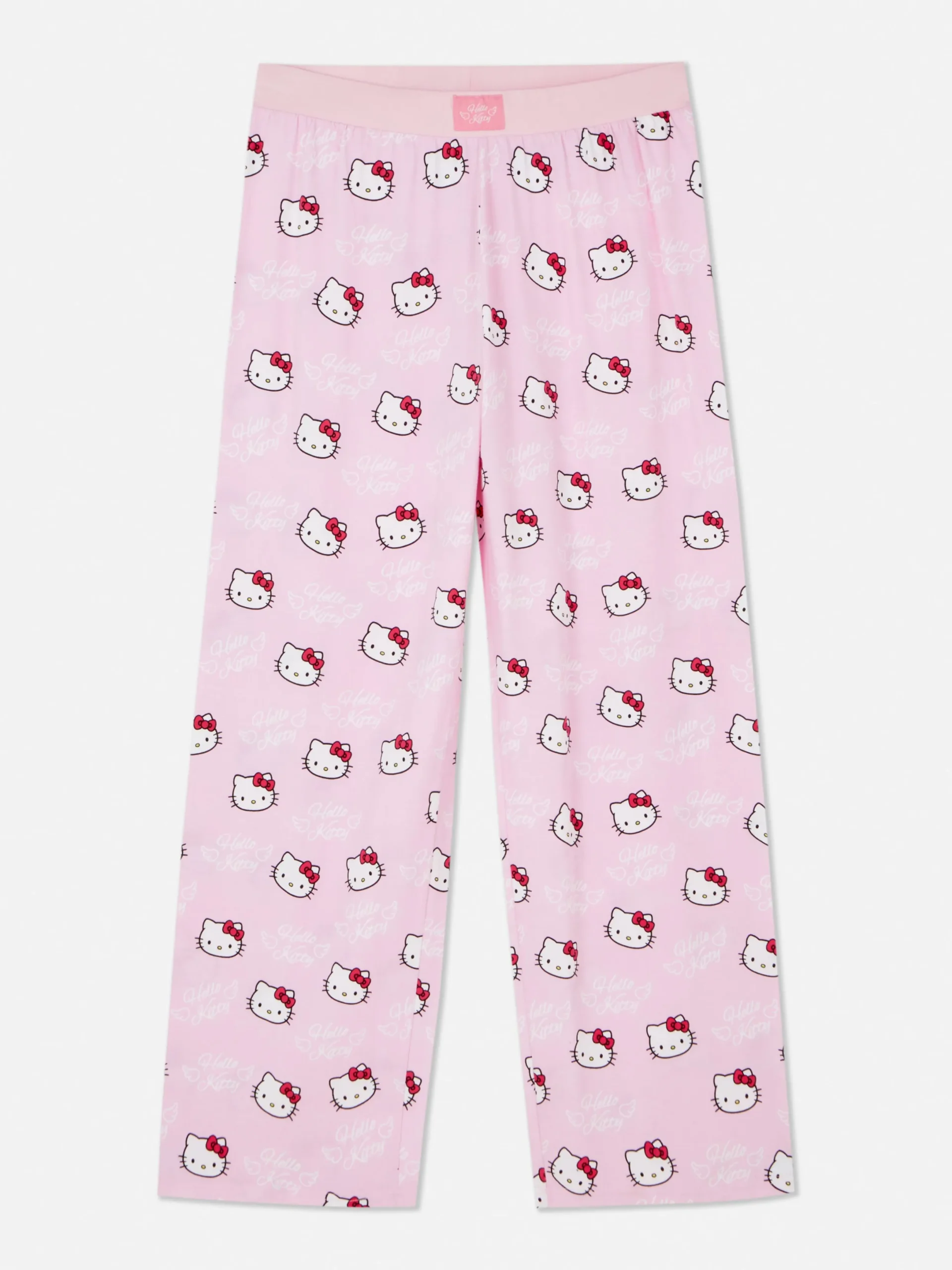 Schlafanzughosen|Primark „Hello Kitty“ Schlafanzughose Mit Weitem Beinschnitt Rosa