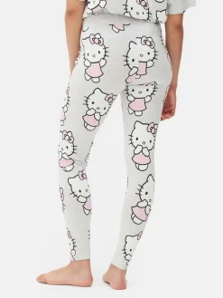 Schlafanzughosen|Primark „Hello Kitty“ Schlafanzug-Leggings Grau meliert