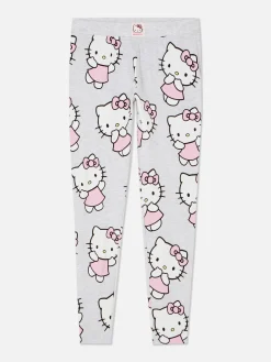 Schlafanzughosen|Primark „Hello Kitty“ Schlafanzug-Leggings Grau meliert