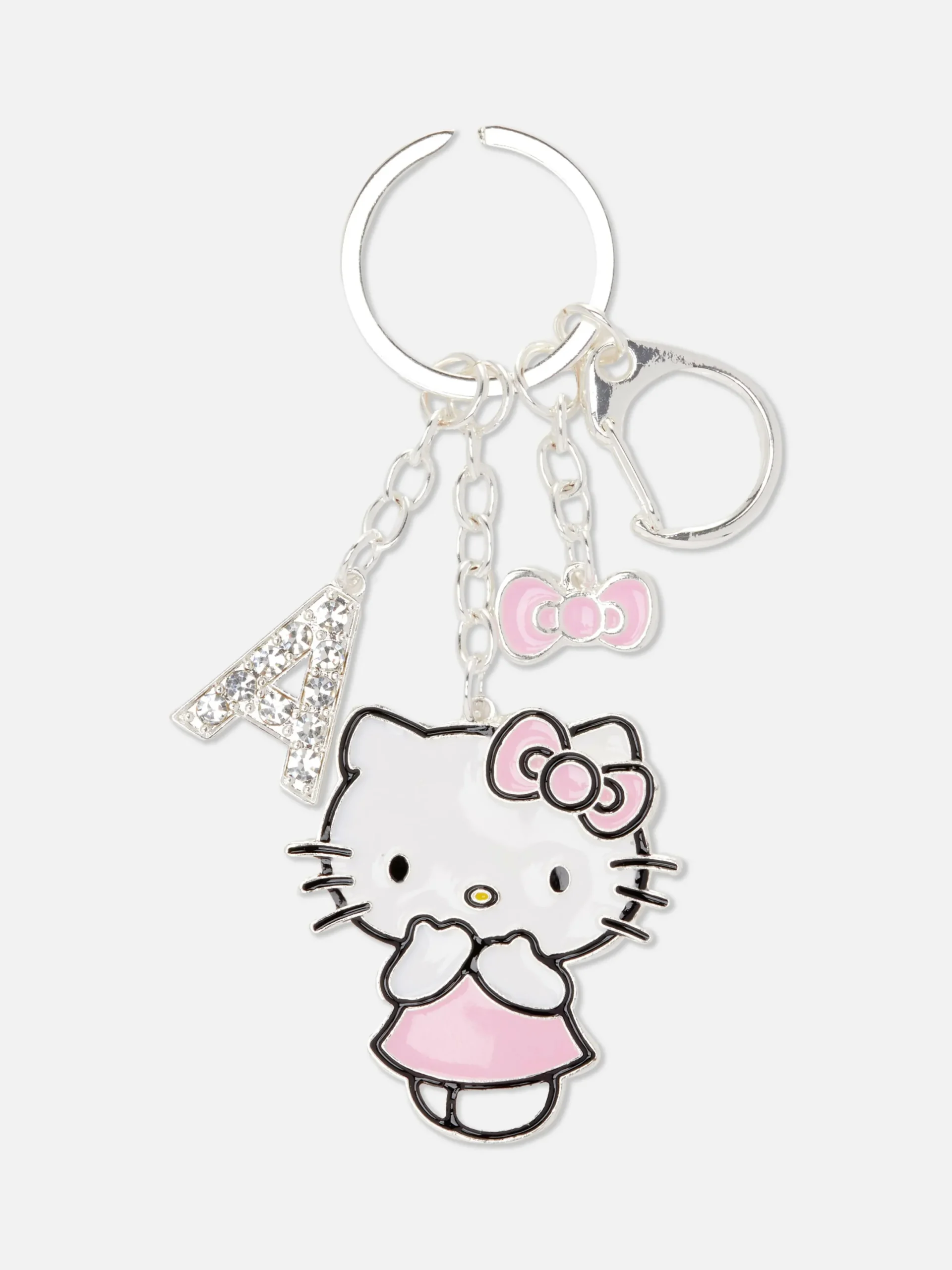 Schmuck|Primark „Hello Kitty“ Schlüsselanhänger Mit Strasssteinen Weiß