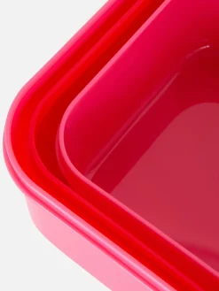 Koch- Und Backutensilien|Primark „Hello Kitty“ Snackboxen, 3er-Pack Rot