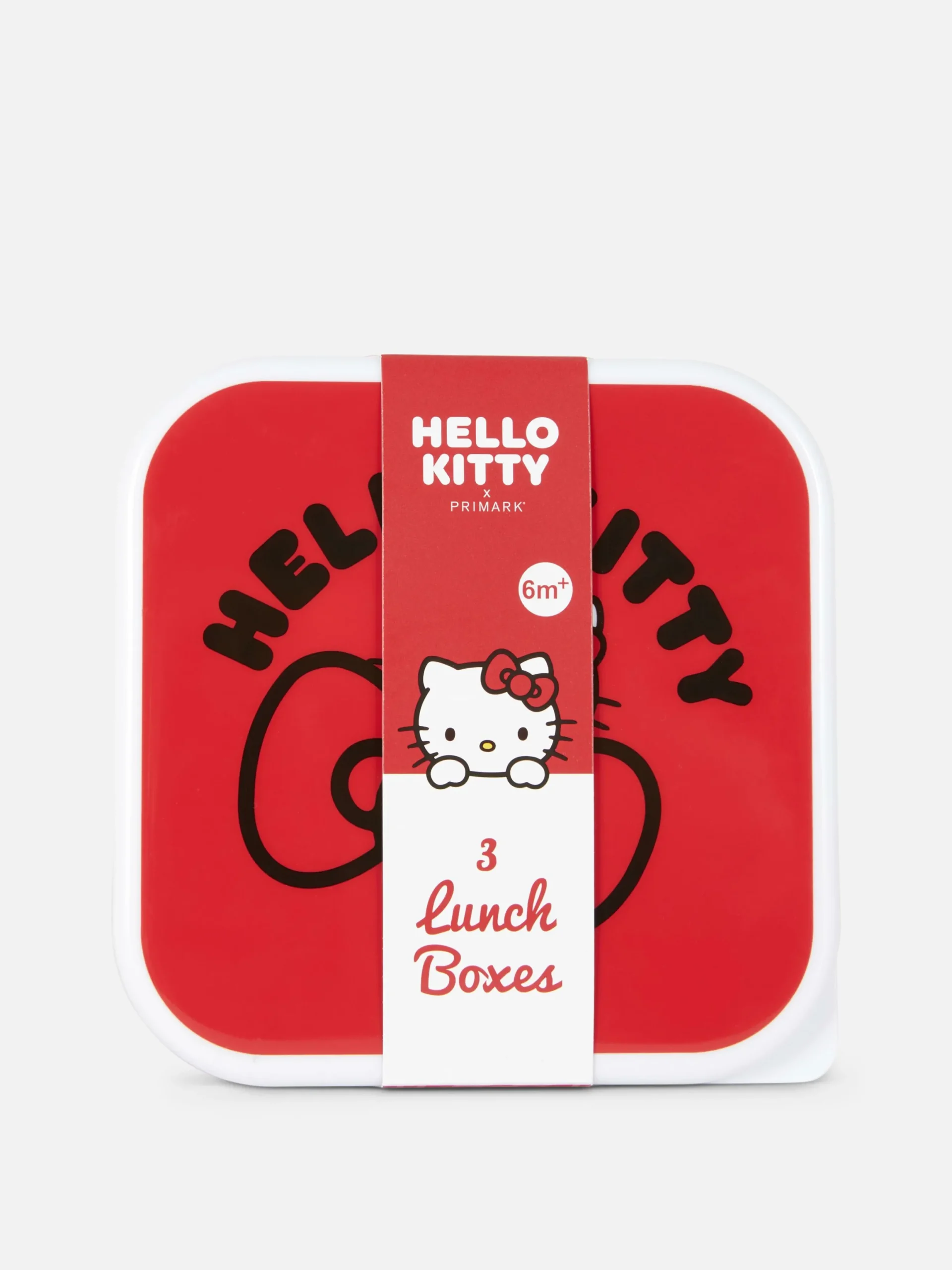 Koch- Und Backutensilien|Primark „Hello Kitty“ Snackboxen, 3er-Pack Rot