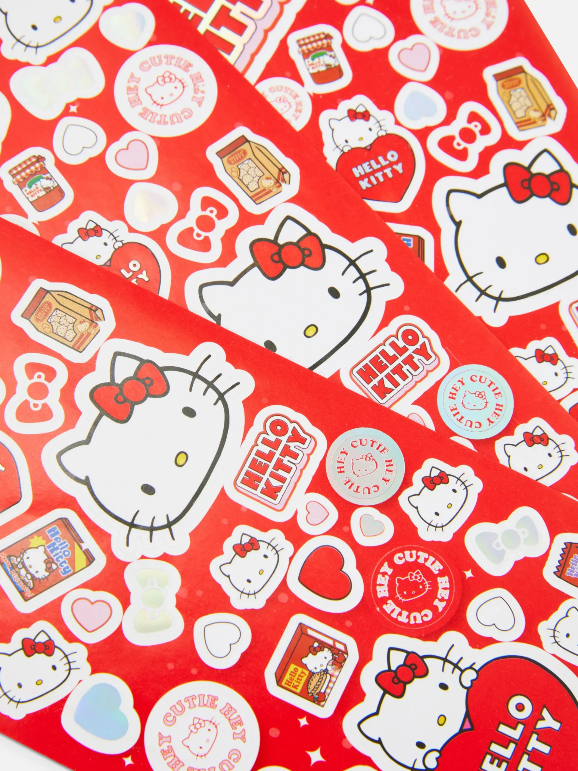 Basteln Und Handarbeiten|Primark „Hello Kitty“ Sticker Zum 50. Jubiläum Rot