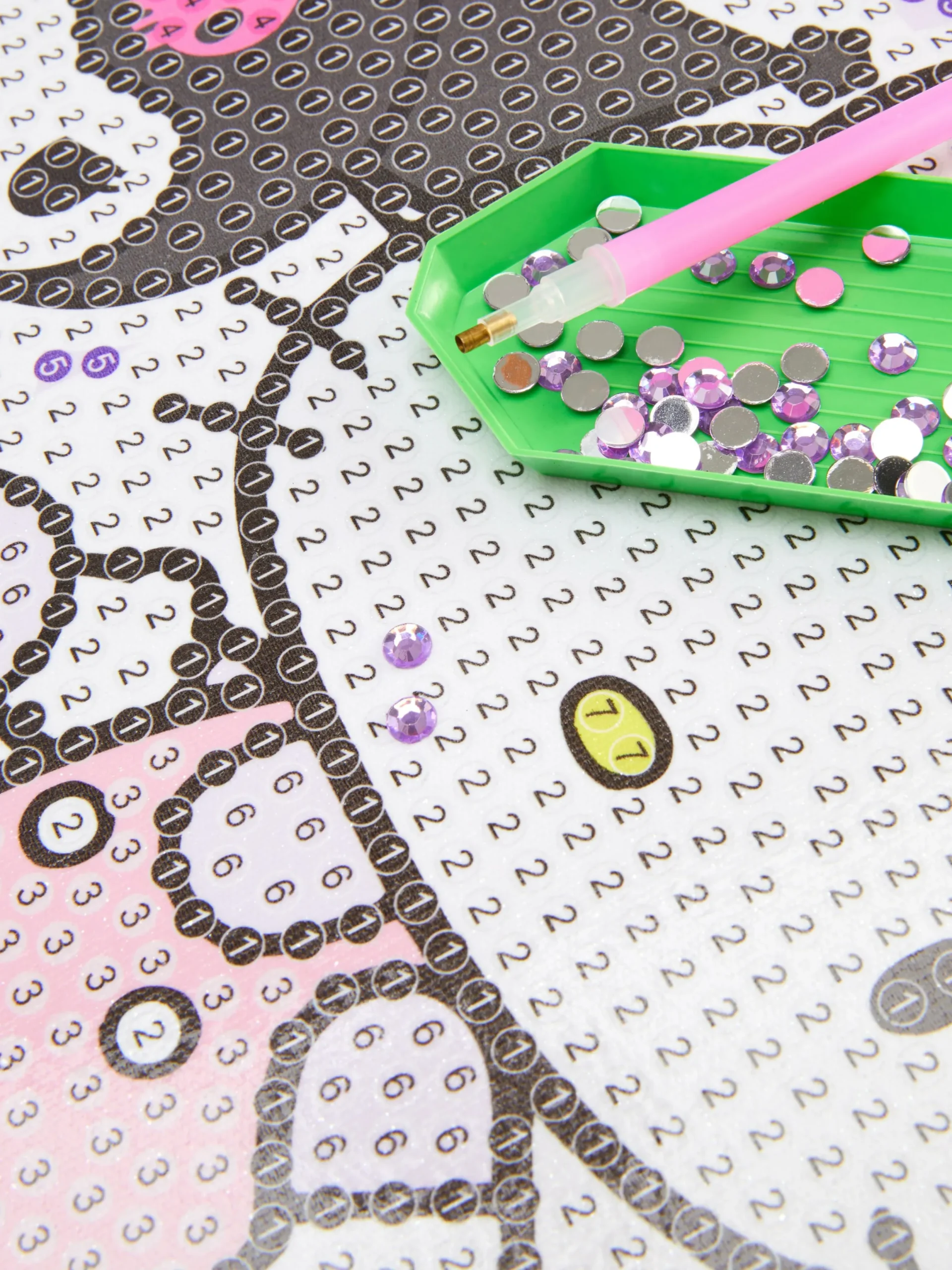 Basteln Und Handarbeiten|Primark „Hello Kitty Und Kuromi“ Kunststein-Bastelset Rot