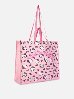 Reiseaccessoires|Primark „Hello Kitty“ XL-Tragetasche Rosa