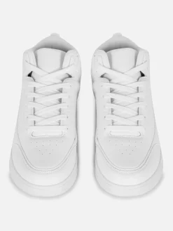 Sneakers|Primark High-Top-Basketball-Sneaker Weiß