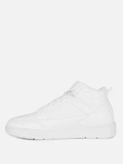 Sneakers|Primark High-Top-Basketball-Sneaker Weiß