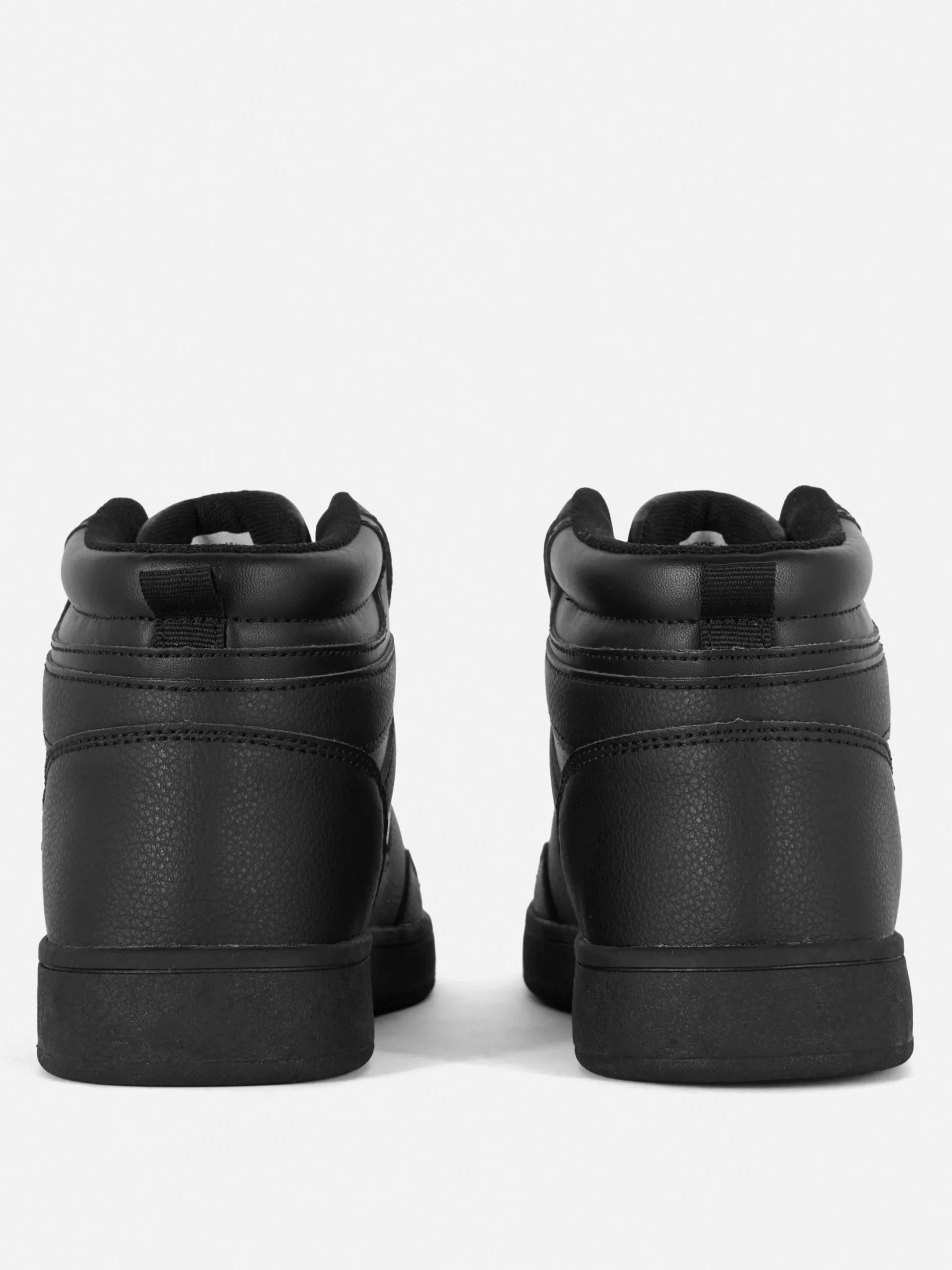 Sneakers|Primark High-Top-Sneaker In Blockfarben Schwarz