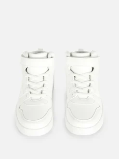 Sneakers|Primark High-Top-Sneaker Mit Dicker Sohle Weiß