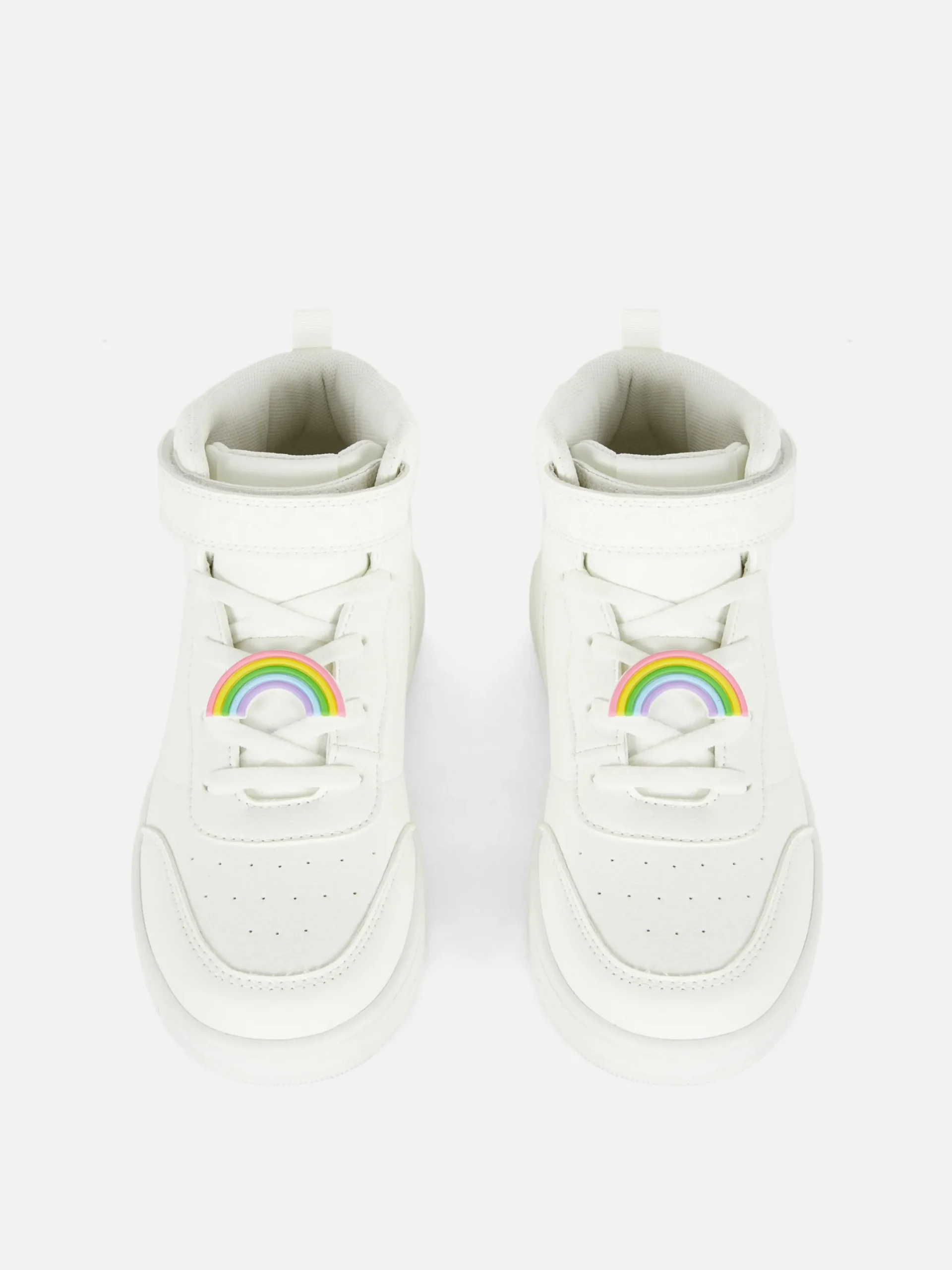 Sneakers|Primark High-Top-Sneaker Mit Regenbogenanhänger Weiß