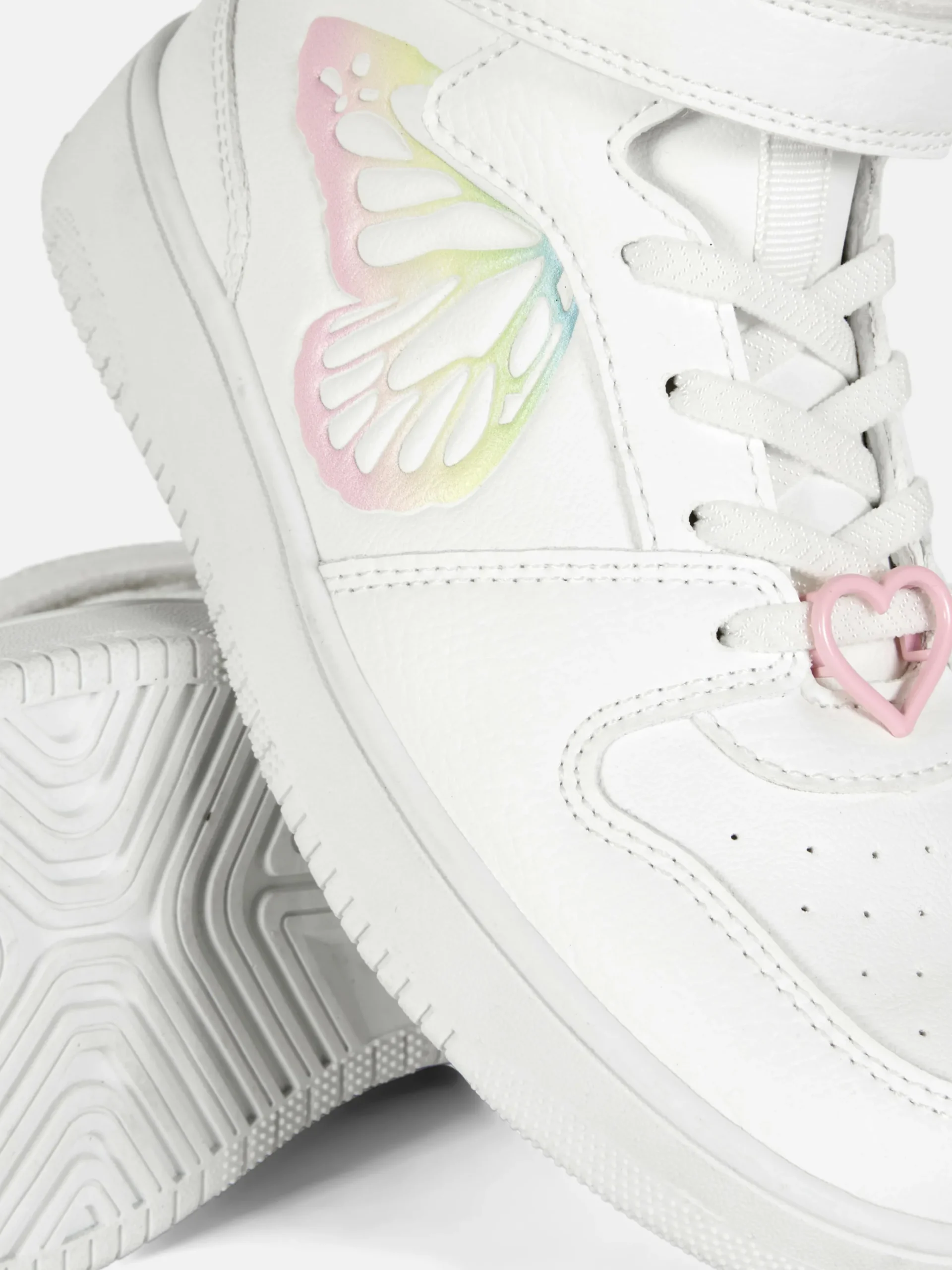 Sneakers|Primark High-Top-Sneaker Mit Schmetterling In Ombré-Optik Weiß